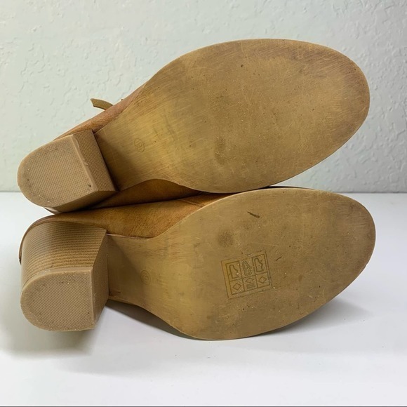 MI.IM Swanky Tan Braided Heeled Mule Backless Bootie - Picture 9 of 12